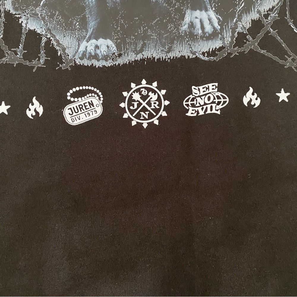 Men’s Underdog Printed Short Sleeve T-Shirt Black Juren Clothing Size S - Picture 7 of 8